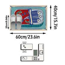 1件装地毯/地垫/浴室垫/门垫，北欧现代INS风格 - 有趣的卡通沙丁鱼罐头设计，适用于玄关、浴室、厨房、走廊、床边、客厅、卧室，可机洗柔软地垫，美观的家居装饰 - P - 查看 10