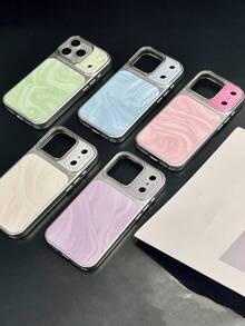 Ốp lưng điện thoại chống rơi vỡ với mặt kính gợn sóng thời trang, tương thích với iPhone 17 Pro Max, 17 Pro, 17 16 Pro Max, 16 Pro, 15 Pro Max, 15 Pro, 14 Pro Max, 14 Pro, 13 Pro Max, 13 Pro, 12 Pro Max, 12 Pro, 15 16 14 13 12. Thiết kế đơn giản, bảo vệ mặt kính, chống sốc, là món quà tuyệt vời dành cho cả nam và nữ. - màu xanh lá - Xem 3