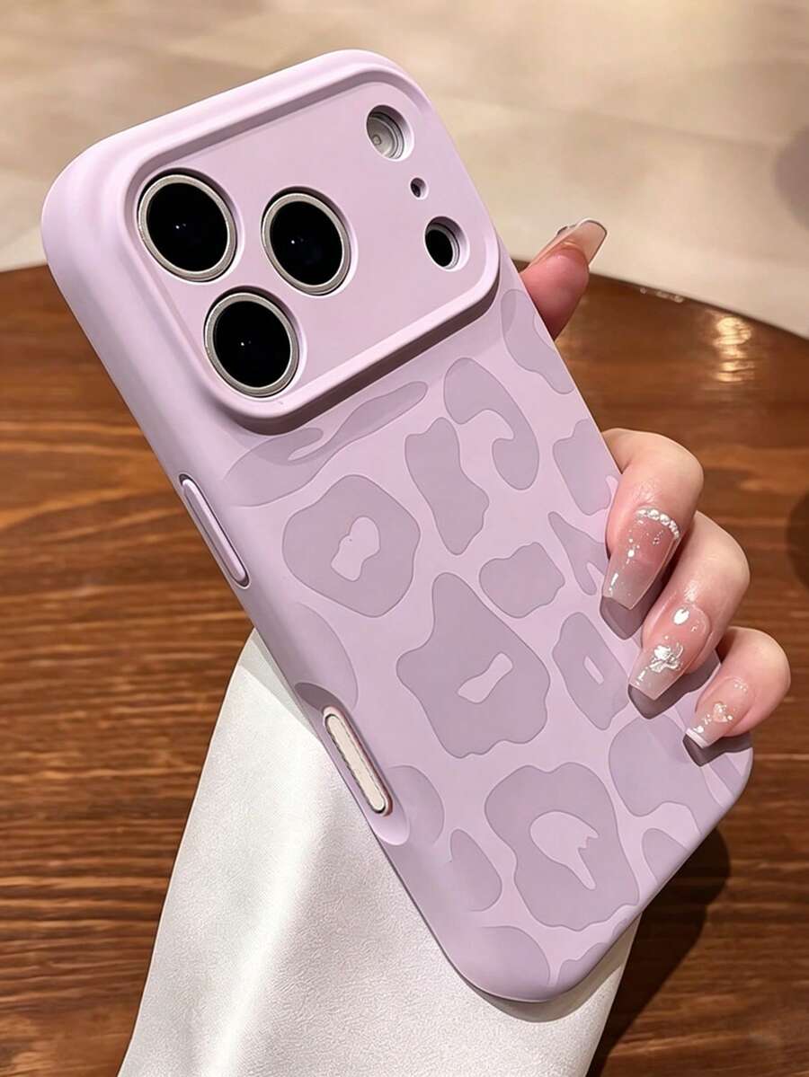 Ốp lưng điện thoại họa tiết báo đốm tím thời trang, tương thích với iPhone 17 Pro Max/17 Pro/17/16 Pro Max/16/16 Pro/15/15 Pro Max/15 Pro/11/12/13/14 Pro Max/12 Pro/12 Pro Max/13 Pro/13 Pro Max/14 Pro/14 Pro Max/16 Plus/15 Plus/14 Plus, bảo vệ toàn diện chống rơi vỡ, thiết kế tối giản và sáng tạo.