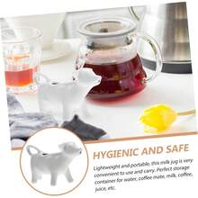 Ceramic Milk Jug Pull Flower Cup Coffee Syrup Espresso Frothing Pitcher Cream Pitcher Table Sauce Dispenser Steaming Cup Creamer Carafes Cow Ceramics Small Coffee - Default - View 6