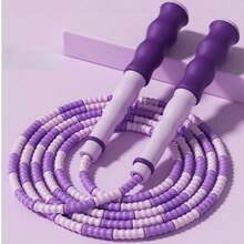 1根软珠竹制跳绳，防缠绕跳绳，适合减肥运动训练 - 彩色 - 查看 11