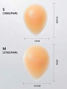 2pcs Women Silicone Hip Pads, Soft & Comfortable, Reusable 3-4 Times, Suitable For Runway, Body Shaping - Khaki - View 8