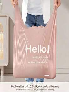 100/50/20pcs Thick Garbage Bags - Leak-Proof, Tear-Resistant, Durable Polyethylene Material, Multi-Purpose, Suitable For Kitchen, Bathroom, Living Room, Can Be Used As Household Trash Bags, Kitchen Waste Disposal Bags, Leak-Proof Design, Sturdy Structure - Multicolor - View 8