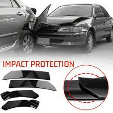 4PCS Universal Car Front Bumper Lip Body Kit Splitter Spoiler Diffuser Protector - A - View 3