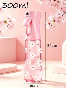 Bình xịt phun sương du lịch PET trong suốt, có thể tái sử dụng, họa tiết hoa cúc và trái tim, đa năng, thích hợp cho du lịch và công tác, có thể dùng làm bình xịt tẩy trang, bình xịt tạo kiểu tóc tái sử dụng, bình xịt vệ sinh, v.v. - Nhiều màu - Xem 2