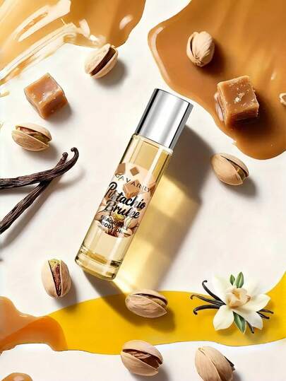 10ml Caramelized Pistachio Women's Fragrance - Floral Fruity Gourmand Fragrance With Notes Of Vanilla, Caramel, Pistachio | Boosts Confidence & Charm, Suitable For Dates, Work, Everyday Wear Or Parties - Portable Date Night Fragrance, Ideal Holiday/Birthday Gift, Women's Gift, Women's Mini Fragrance, Long-Lasting Women's Fragrance