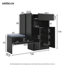 Storage Cabinets - Black - View 3