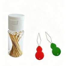 30 件/套十字绣针 3 种尺寸带针盒和穿线器，适合手工 DIY 刺绣 - 22#24#26#共30根+塑膠筒 - 查看 8