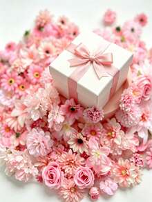 100/40/25/1pcs Mini Silk Flower Heads, Small Pink Mixed Artificial Rose Daisy Faux Flowers, Bulk, Suitable For Crafts, Artificial Scattered Flower Heads, Sunflowers, Suitable For Wedding Hair Accessories, Dress Decoration Mini Flower Heads - Multicolor - View 4