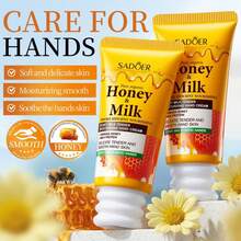 SADOER Honey Milk Smooth Moisturizing Hand Cream, Nourishing Anti-Dryness, Fades Fine Lines, Hand Care Cream - Honey and Milk Hand Cream - View 1
