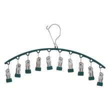 1 kẹp tất bằng thép không gỉ dành cho trẻ em | Giá đựng tất gia đình kèm 10 kẹp | Giá để tất đa năng - Nhiều màu - Xem 8