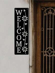 2D Flat Welcome Sign, Welcome Themed Decor, Suitable For Door, Wall, Home, Room, Farmhouse, Street, Shop, Garage, Bar, Garden, Cafe Decoration - A - View 7
