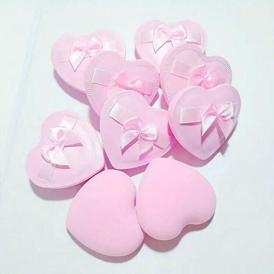 Bông mút trang điểm BB Cream Heart & Bow Cotton Candy, dụng cụ trang điểm đa năng. - Nhiều màu - Xem 1