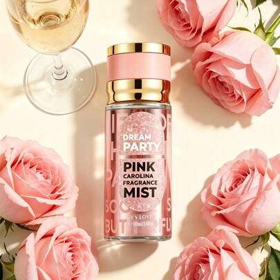 100ml Champagne Rose Scented Essential Oil | Long-Lasting, Natural, Fresh, Charming Portable Air Freshener Fragrance Suitable For Parties, Gatherings, Girlfriend/Birthday Gifts