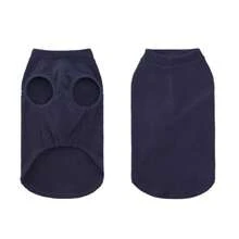 1件舒適純色狗狗毛衣，柔軟可水洗輕量狗狗衣服，彈性針織狗狗衣服，適合小型、中型與大型犬 - 藍色 - 查看 3