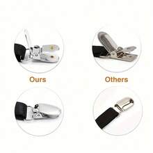 2pcs Adjustable Elastic Shirt Stay Straps For Men - Non-Slip Buckle Design, Easy To Use - Suitable For Daily Wear, Outdoor Activities, Weddings, Parties, And As Autumn/Winter Halloween Costume Accessories. Fits Teens, Young Adults, And Men For Casual, Outdoor, Sports, Vacation, Graduation Gifts, Birthday Gifts, And Everyday Wear. - Multicolor - View 11