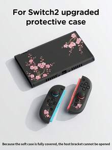 1 pieza Funda protectora con diseño de flor de cerezo rosa compatible con 2 (2025), Switch NS, Switch OLED, Switch Lite, accesorios para Nintendo Switch 2/Switch, juego completo que incluye estuche de transporte, base acoplable, mejor regalo para jugadores de Switch - Multicolor - Ver 19