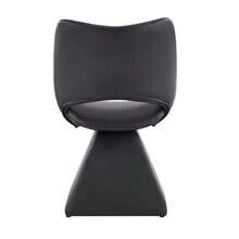 Comfortable Swivel Chair In Black, Modern High-Back Chair Made Of Synthetic Leather, Ideal For Dining Rooms, Home Offices And Living Rooms. - 黑色 - 查看 10