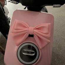 AD 1pc Multi-Color Double-Layer Bow Quick Release Base Helmet Decoration, Suitable For Motorcycle, Bike, Electric Vehicle, Car Helmet And Body Decoration - A - View 8