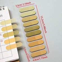200pcs/Pack Transparent PET Gradient Index Stickers, Colorful Round Tip PET Index Stickers, Retro European And American Colors, Index Stickers, Morandi Color Notes, Indicator Stickers, Classification Marking Stickers School Supplies - one-size - View 23