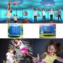 Tent, Waterproof Oxford Cloth Trampoline Cover, Trampoline Tent Cover With Windows, Sunshades, And Skylights, Suitable For Round Trampolines, 6ft-15ft Trampoline Sunshade. - Blue - View 9