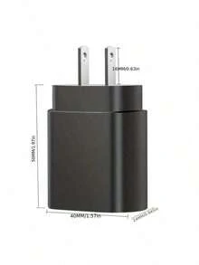 شاحن حائطي ثنائي المنفذ فائق السرعة (110-127 فولت) - منفذ USB-A واحد + منفذ USB-C واحد ، متوافق مع iPhone 17/16/15/14/13/12/11 ، متوافق مع سلسلة Galaxy S26/S25/S24/S23 ، هدية عيد الفصح المثالية للاستخدام المنزلي والمكتبي والسفر - مشاهدة 6