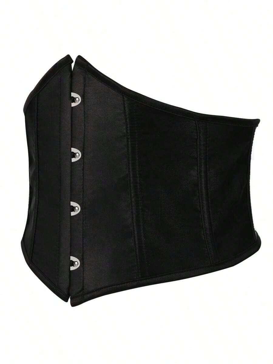 1pc Women's Waist Cincher Corset Bodyshaper, Tight Waist Control - 黑色 - 查看 1