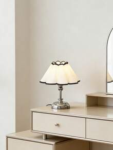 1pc USB Powered Warm Light Desk Lamp, Modern Retro Innovative Atmosphere Minimalist Decor Lamp, Suitable For Bedroom Bedside, Room Tabletop - Silver - View 6
