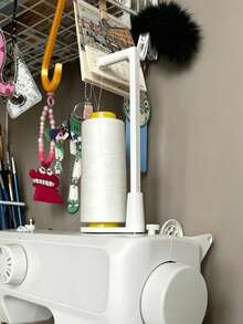 1pc Sewing Machine Top Thread Stand | Vertical Large Spool Holder | Anti-Tangle Thread Guide | Suitable For Home Sewing Machines And Sewing Machines | Improve Sewing Efficiency | Essential Accessory For Sewing Studio | Essential For Sewing Beginners - Multicolor - View 4