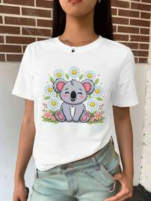 Women T-Shirts - White - View 2