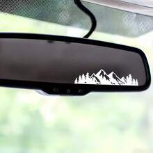 Pegatinas para espejo retrovisor de coche de montaña, pegatinas decorativas para el maletero y el cristal trasero del vehículo, pegatinas impermeables y extraíbles para la carrocería, pegatinas con logotipo para el compartimento de equipaje, accesorios exteriores para el coche - A - Ver 2