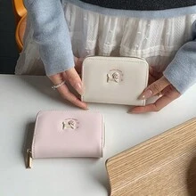 Tarjetero con forma de corazón para perro, monedero minimalista coreano elegante, cartera de estudiante de alta gama para mujeres, regalos de festival, graduación, aprecio a maestros, cumpleaños, regalos para madres, Día de la Madre, artículos esenciales para vacaciones, regalos de graduación, lindo para mujeres, cartera de tarjetas, artículo esencial de viaje - Multicolor - Ver 6