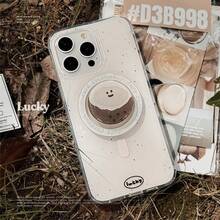 Funda magnética de 2 capas GUCADI, Puntos blancos de coco + Huevo de coco, Soporte magnético compatible con iPhone 16/17, Aplicable a 15 Pro Max, 12/13, Estilo de vacaciones de verano, Lindo, Personalizado, Original, Dulce, Geométrico, Fresco, Nicho, Estilo Ins - Blanco - Ver 3
