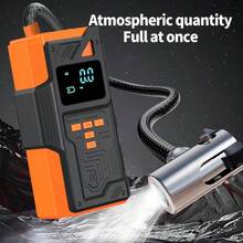 2026 Upgraded 5-In-1 Multifunction Compressor, Heavy Duty Car Jump Starter, Portable Charger, Equipped With 150 PSI Digital Tire Inflator, LED Flashlight - SOS Distress Signal Function, Car Accessories, Emergency Repair Tool! - Air Compressor - View 6