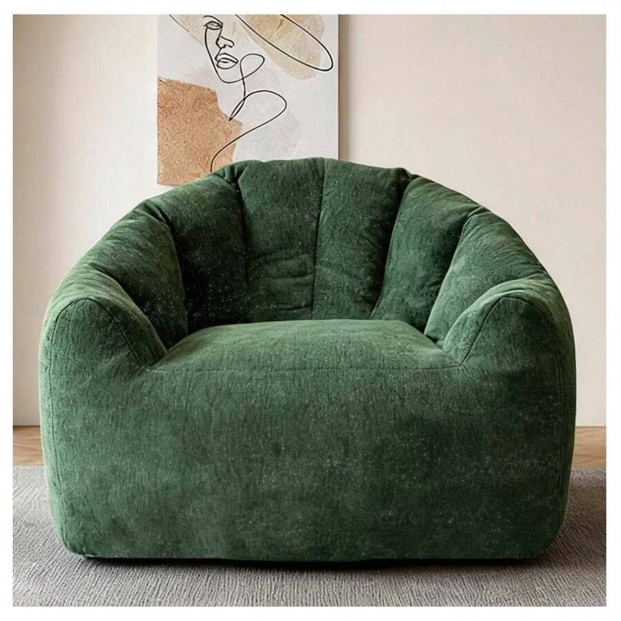 Puf con forma de pata de oso, sofá de espuma viscoelástica, diseño ergonómico, con funda de franela suave y cómoda, extraíble y lavable, ideal como silla de lectura en el dormitorio o residencia de estudiantes.