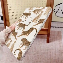 1 chiếc ốp lưng máy tính bảng họa tiết da báo có khe đựng bút, chân đế từ tính đa góc với chức năng tự động tắt/mở màn hình, tương thích với iPad Pro/Air, , Pad 5/6/7, Matepad, Honor Pad. - Nhiều màu - Xem 6