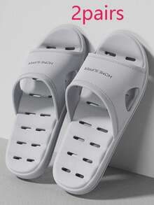 Anti-Slip, Odor-Resistant Bathroom Slippers, Breathable Perforated EVA Material, Unisex Home Sandals - Slippers - View 37