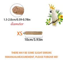 1pc Parrot Perch Rope Stand, Available In Multiple Lengths, Includes Screws For Secure Mounting, Suitable For Cockatiel, Lovebird, Parakeet, Enrichment Perch, Bird Cage Accessory, Parrot Toy, Bird Supplies - View 11