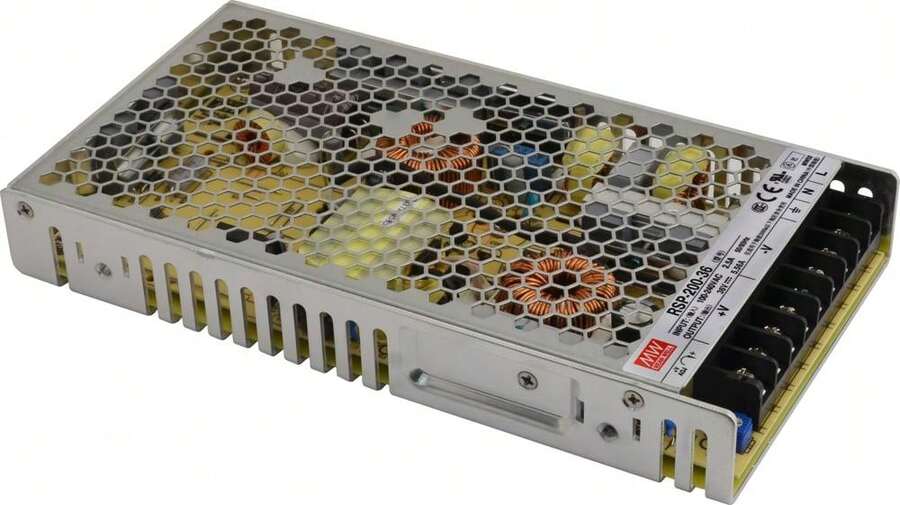 Mean Well 36Vdc 5.56Amp 200W Power Supply - Silver - View 1