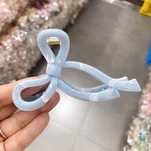 鲨鱼爪发夹、大理石纹高端发爪、扎染花朵发爪、枕骨发夹发饰、墨纹高端优雅枕骨发夹、清新甜美雏菊发爪、墨纹枕骨发髻发饰夏季沙滩发夹 - 彩色 - 查看 2
