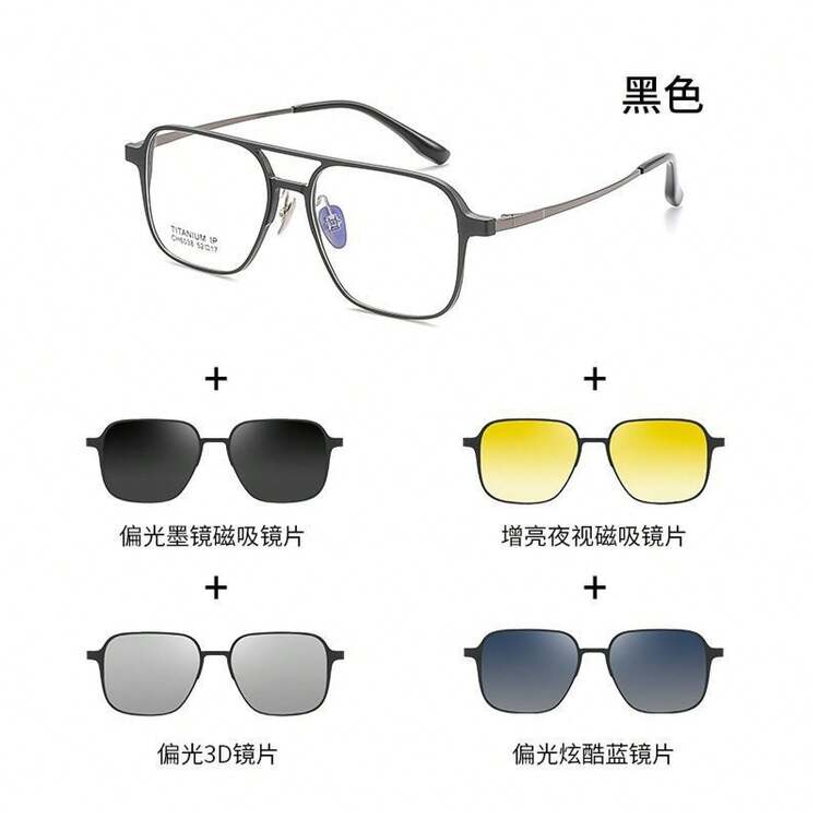 Men Sunglasses - Silver (with Black and Yellow Trim) - View 6