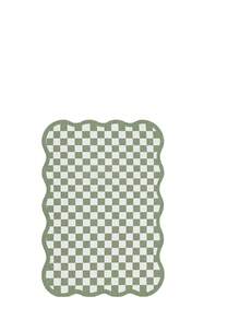 1pc Luxury Fluffy Checkered Carpet, Asymmetrical Wavy Edge Bedroom Decor Rug, Korean Sweet Pink Dressing Room Carpet, Pastoral Artistic Entryway Rug, Multiple Sizes Available, Living Room Carpet, Rug, Area Rug, Small Area Rug, Mat, Home Decor, Washable Carpet - Multicolor - View 36