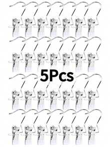 5/10/20Pcs Heavy-Duty Stainless Steel Clothes Clips, Multi-Purpose Laundry Drying Pins & Hanging Hooks, Portable Rustproof Clothespins For Wardrobe Storage, Home Organization & Daily Use - Xem 8