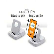 Bocina/Soporte Bluetooth para Celular con Conexión por Inducción - A - Ver 1