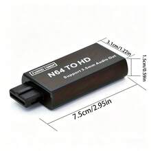 N64 转高清适配器，Gamecube SNES SFC 转高清电视转换器，Gamecube Super，兼容 1080P 和 PAL/NTSC 制式，即插即用 - 查看 2