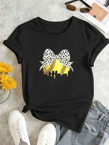 Women T-Shirts - Black - View 2
