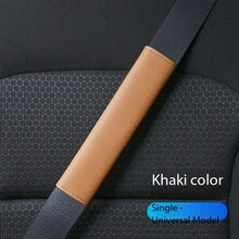 Car Additions, Soft And Skin-Friendly PU Leather Seat Belt Shoulder Pads, Suitable For All Seasons, Durable, Dirt-Resistant, Breathable, Universal For Passenger And Cargo Vehicles, Extended Safety Belt Covers To Prevent Wear - Haibo Short Shoulder Pads (single) - View 11