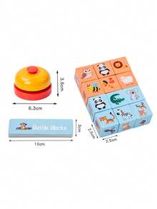 Kids Animal Shadow Matching Puzzle Toy Sorting & Stacking Blocks Parent-Child Desktop Game Early Educational Toy For Hand-Eye Coordination - Multicolor - View 10