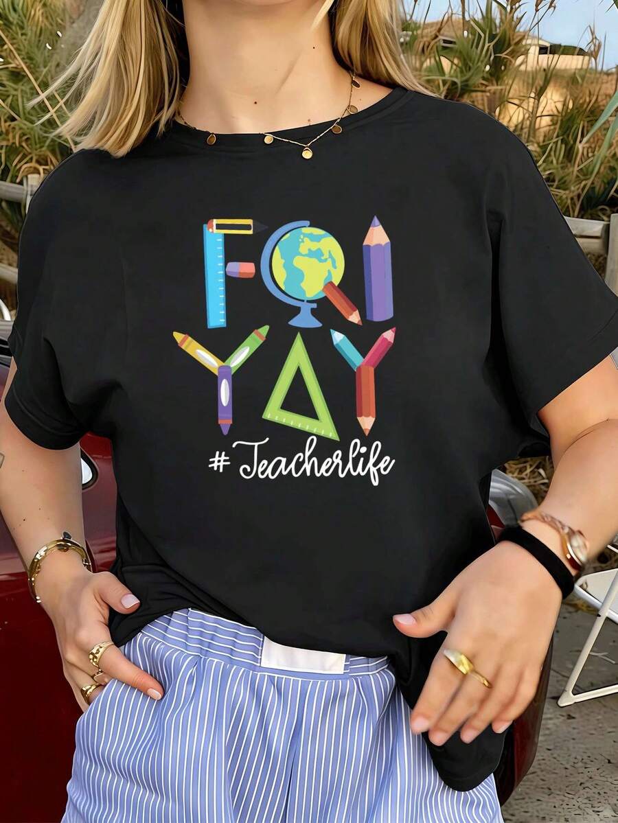 Women T-Shirts - Black - View 1