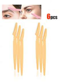 48/24/12/6/3/1 Pc Multi-Color Eyebrow Trimmer & Razor, Exfoliating Hair Removal Tool, Body & Facial Hair Grooming Kit With Long Handle Safety Blades And Precision Guards, Eyebrow Grooming Tool For Home Or Travel Use - Multicolor - View 15
